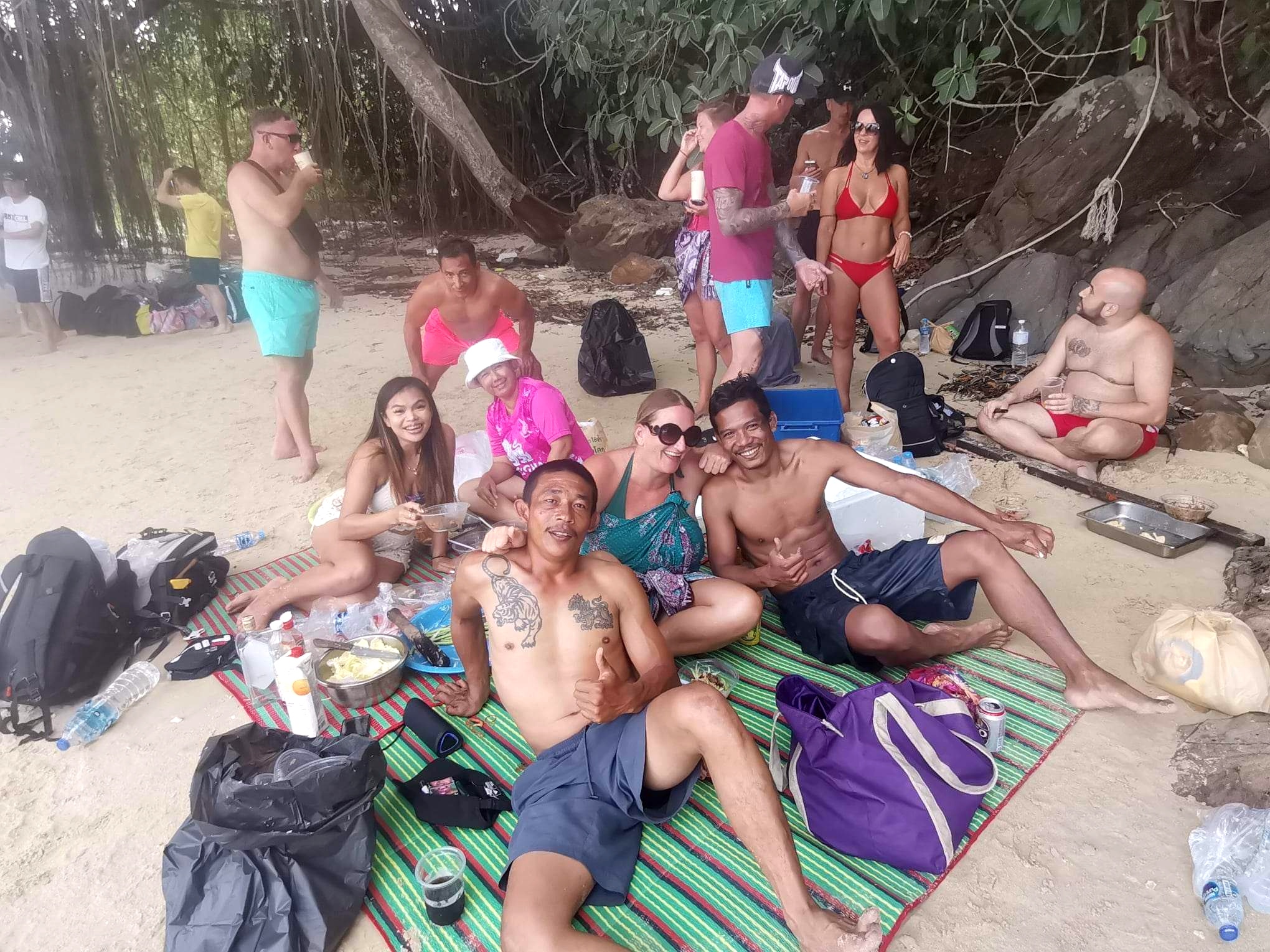 Photo of Khao Lak Muay Thai students and staff day out at Khao Nay Yak