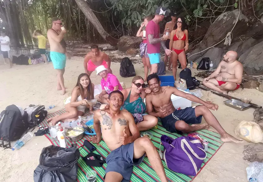 Photo of Khao Lak Muay Thai students and staff day out at Khao Nay Yak