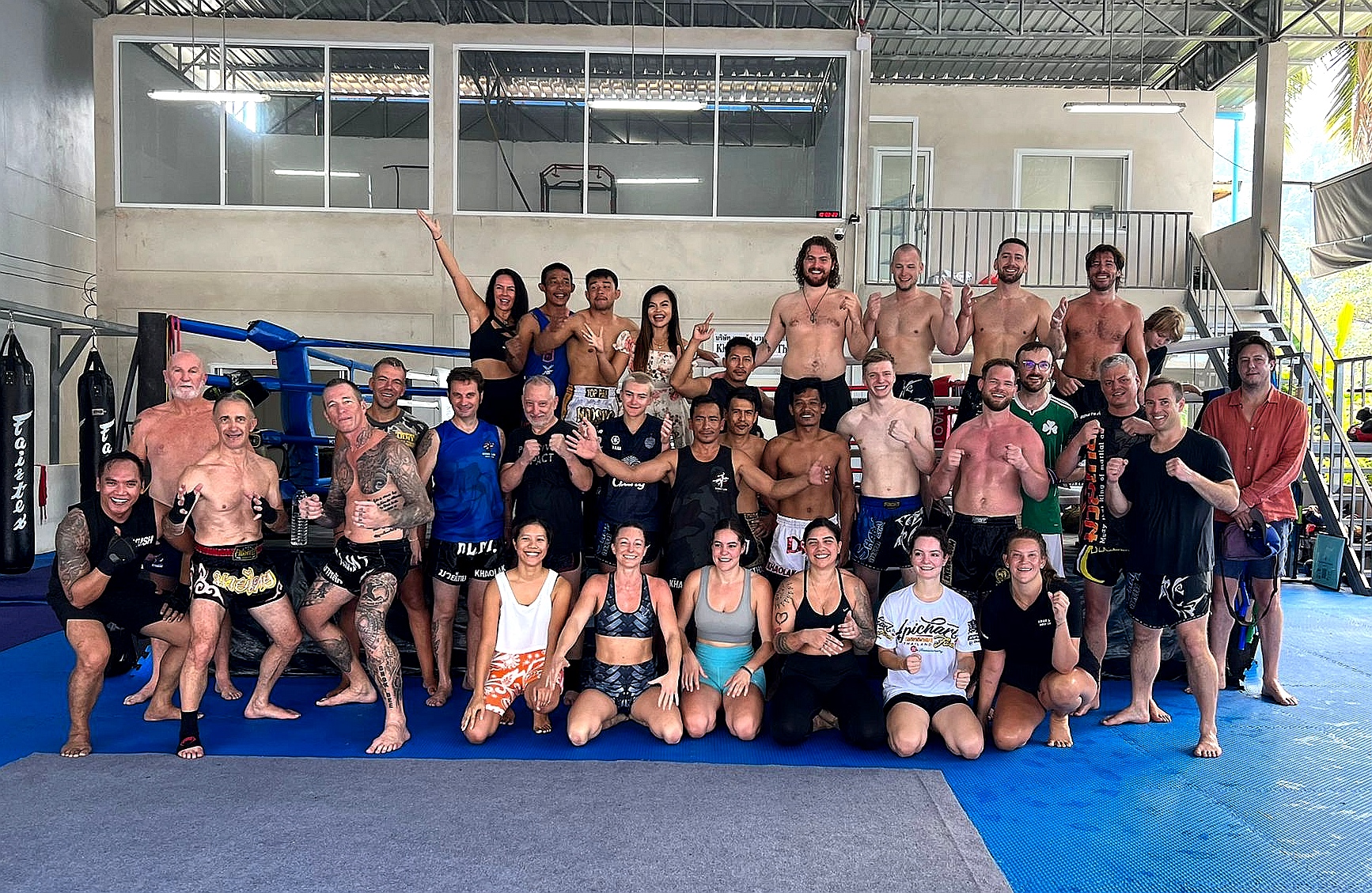 Shark Gym group photo at Khao Lak Muay Thai