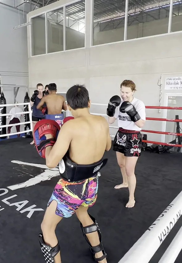 Khao Lak Muay Thai & Muay Boran training with pads